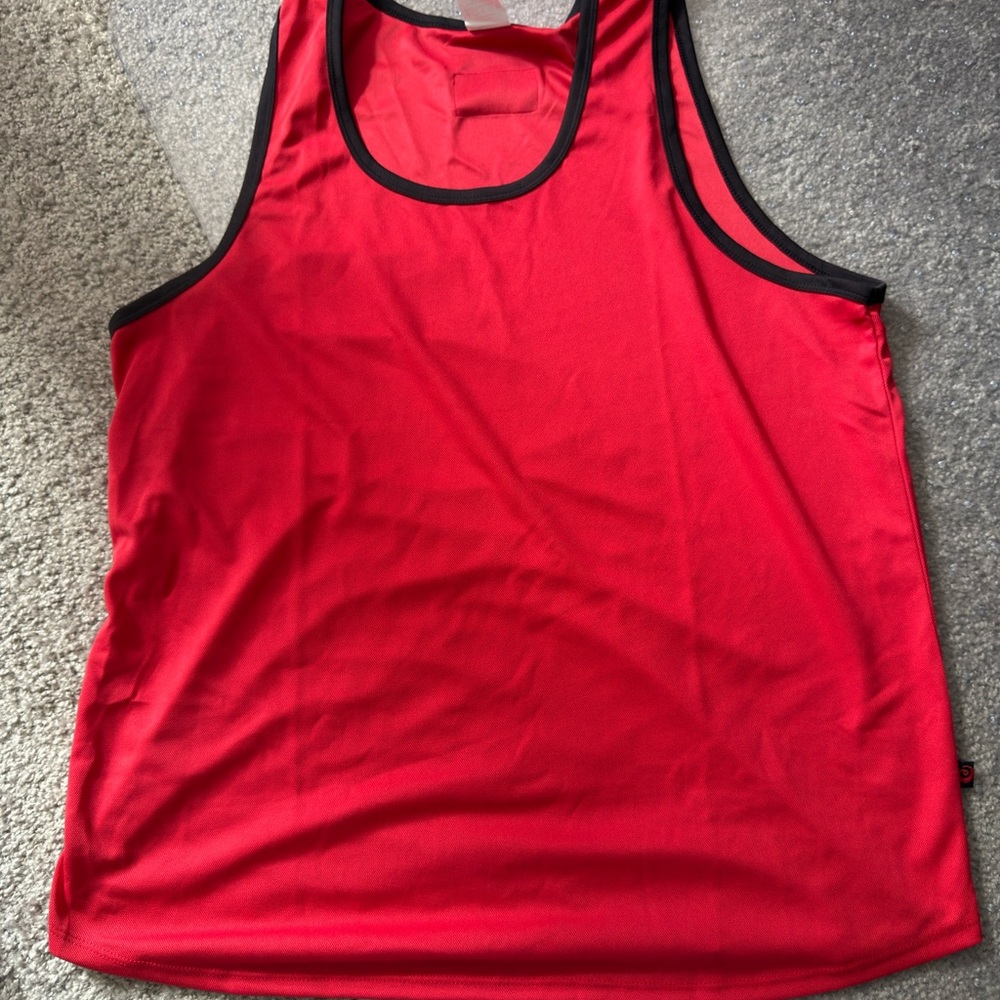 Jack Adams Red and Black Men's Tank Top XL
